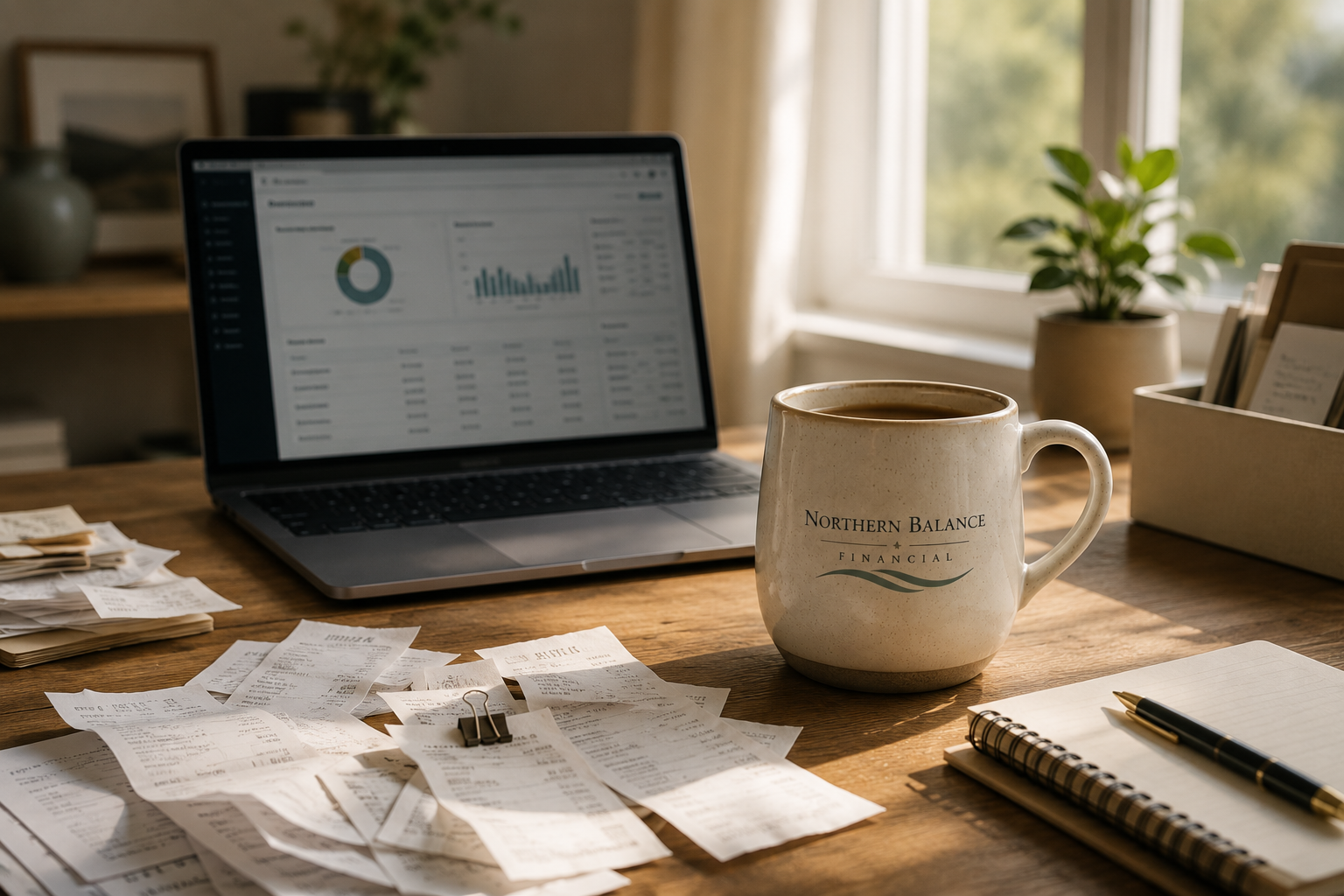 Northern Balance Financial branded workspace